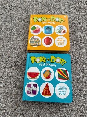 Melissa & Doug Poke A Dot First Shapes & First Words Board Book Bundle